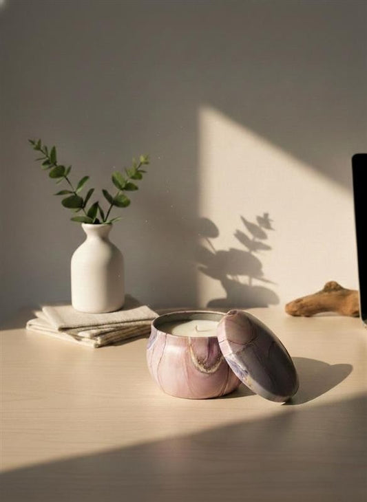 Coco Vanilla Natural Scented Candle - Metal Jar